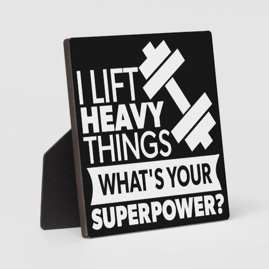 Gewichtsabnahme - Ich heftige Dinge heben - SuperP Fotoplatte (Vorderseite)