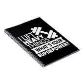 Gewichtsabnahme - Ich heftige Dinge heben - SuperP Notizblock (Rechte Seite)