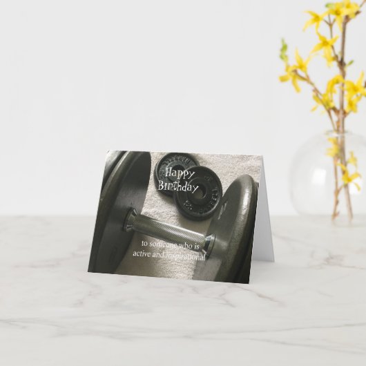 Gewichtsabnahme Inspiration Geburtstag Karte (Gelbe Blume)