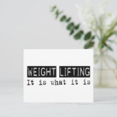 Gewichtsabnahme Postkarte (Stehend Vorderseite)