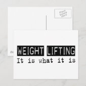 Gewichtsabnahme Postkarte (Vorne/Hinten)