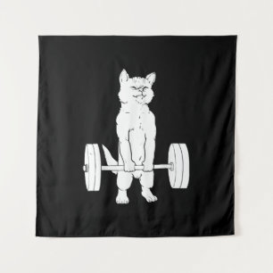 Gewichtsabnahme und Fitnessraum Wandteppich