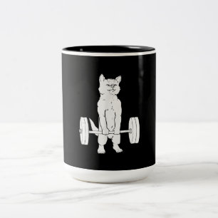 Gewichtsabnahme und Fitnessraum Zweifarbige Tasse