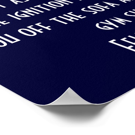 Gewichtsabnahmeglauben 1 poster (Ecke)