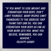 Gewichtsabnahmeglauben 8 poster (Vorne)