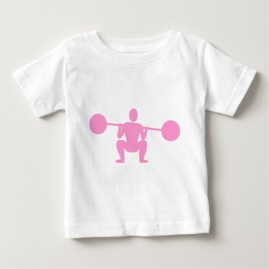 Gewichtsabnehmer 01 - rosa baby t-shirt (Vorderseite)