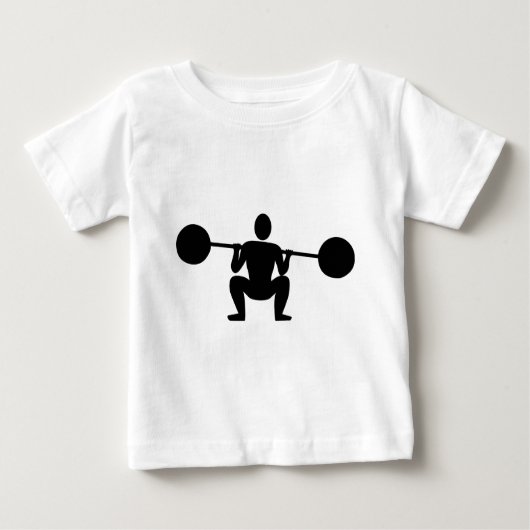 Gewichtsabnehmer 01 - Schwarz Baby T-shirt (Vorderseite)