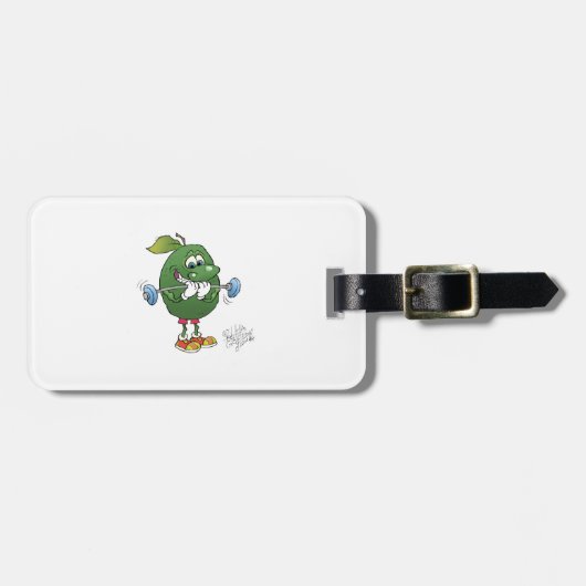 Gewichtsanheben Avocado Gepäckanhänger (Vorderseite horizontal)