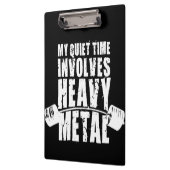 "Gewichtsanheben" Motivation - Schwermetall Klemmbrett (Links)