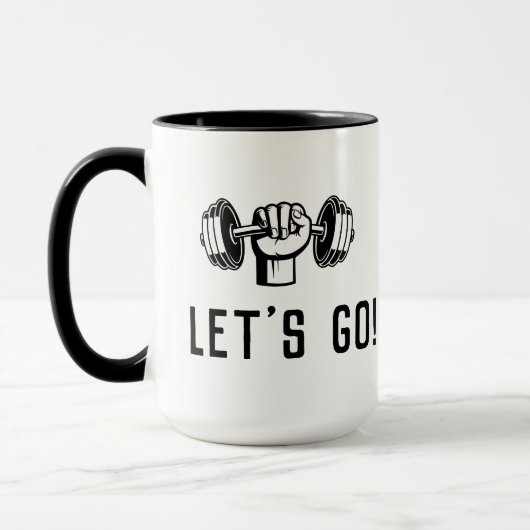 Gewichtsannahme, Fitness, Workout Motivierend Tasse (Links)