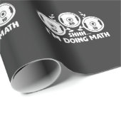 Gewichtsannahme Gym Fitness Mathematik Gewichtsber Geschenkpapier (Rolleneckpunkt)