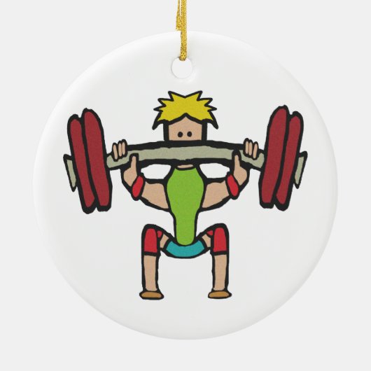 Gewichtsannahme Keramik Ornament (Hinten)