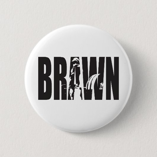 "Gewichtsannahme" Motivation - BRAWN Button (Vorderseite)