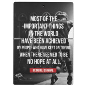 Gewichtsannahme Motivierend Wörter - Training Klemmbrett (Rückseite)