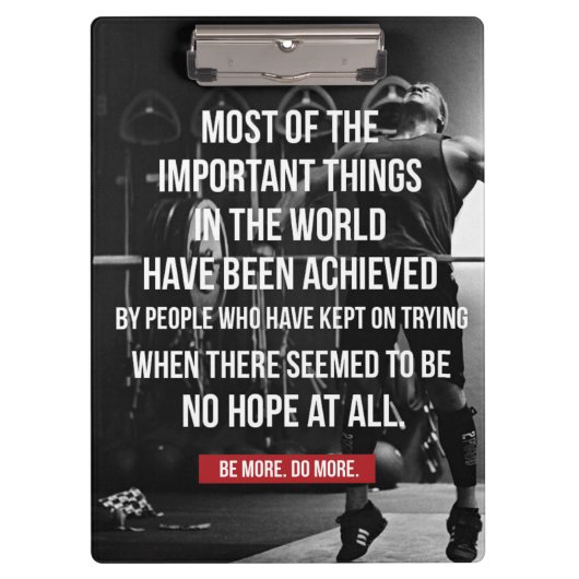 Gewichtsannahme Motivierend Wörter - Training Klemmbrett (Vorderseite)