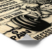 Gewichtsannahme Poster (Ecke)