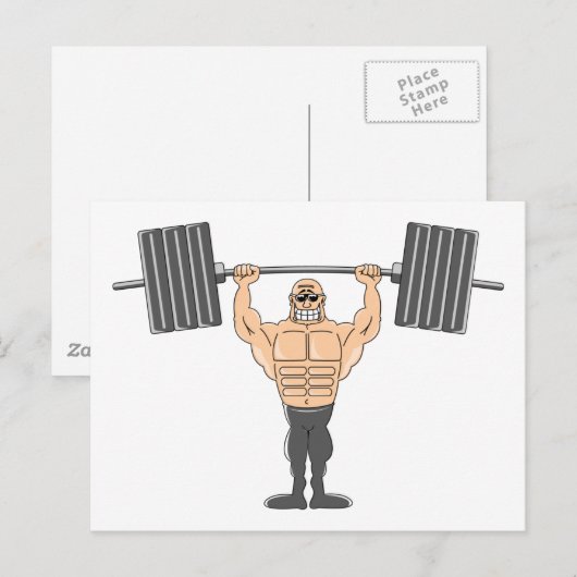 Gewichtsannahme Postkarte (Vorne/Hinten)