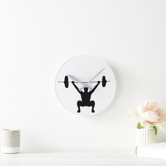 Gewichtsannahme Runde Wanduhr (Zuhause)