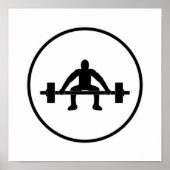 Gewichtsbegrenzung Poster (Vorne)