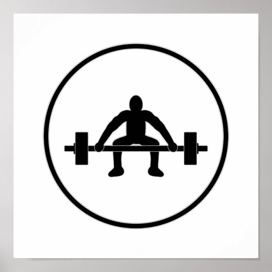 Gewichtsbegrenzung Poster (Vorne)