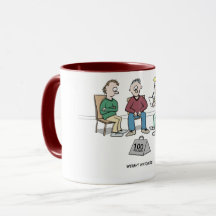 Gewichtsbeobachter-Cartoon-Tasse