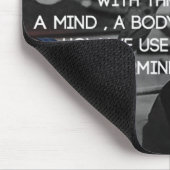 "Gewichtsheben" Workout-Motivierend Mousepad (Ecke)