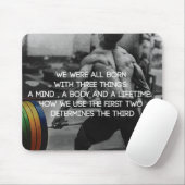 "Gewichtsheben" Workout-Motivierend Mousepad (Mit Mouse)