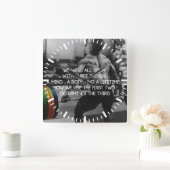 "Gewichtsheben" Workout-Motivierend Quadratische Wanduhr (Zuhause)