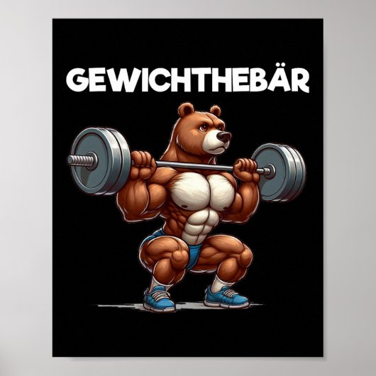 Gewichtshilfebar Poster (Vorne)