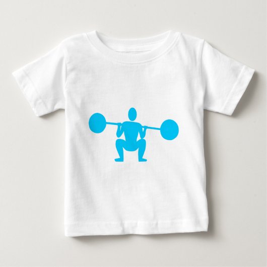 Gewichtslifter 01 - Sky Blue Baby T-shirt (Vorderseite)