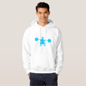 Gewichtslifter 01 - Sky Blue Hoodie (Vorne ganz)