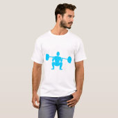 Gewichtslifter 01 - Sky Blue T-Shirt (Vorne ganz)