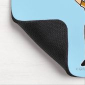Gewichtslifter (Blondine) Mousepad (Ecke)