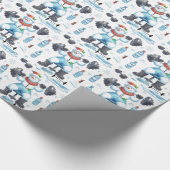 Gewichtslifting-Snowman Bleibe Fit Geschenkpapier (Ecke)