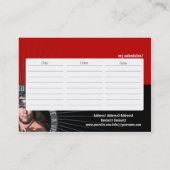 Gewichtstraining II - Business, Zeitplan Karte (Rückseite)