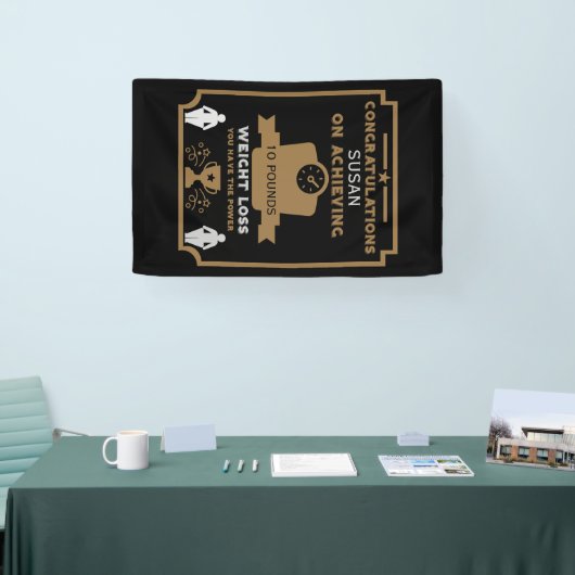 Gewichtsverlust - Begrüßung Banner (Messe)