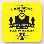 Gewichtsverlust - Begrüßung Getränkeuntersetzer (Vorderseite)