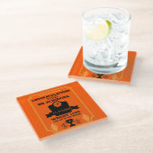 Gewichtsverlust - Begrüßung Glasuntersetzer (Schrägansicht)