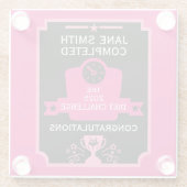 Gewichtsverlust - Begrüßung Glasuntersetzer (Rückseite)