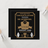 Gewichtsverlust - Begrüßung Karte (Vorderseite/Rückseite Beispiel)