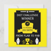 Gewichtsverlust - Begrüßung Karte (Vorderseite)