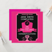 Gewichtsverlust - Begrüßung Karte (Vorderseite/Rückseite Beispiel)