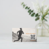 Gewichtsverlust-Coach-QR-Code Visitenkarte (Stehend Vorderseite)