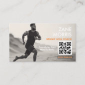 Gewichtsverlust-Coach-QR-Code Visitenkarte (Vorderseite)