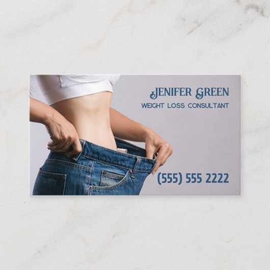 Gewichtsverlust Custom QR Visitenkarte (Vorderseite)