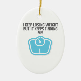 Gewichtsverlust Diät Losgewicht Behalte Keramik Ornament