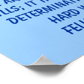 Gewichtsverlust Entschlossenheit 3 Poster (Ecke)