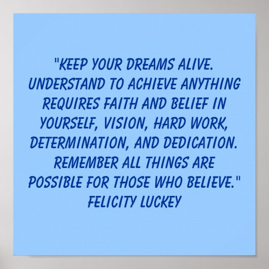 Gewichtsverlust Entschlossenheit 9 Poster (Vorne)