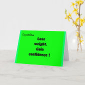 Gewichtsverlust Glückwünsche Grußkarten Karte (Gelbe Blume)