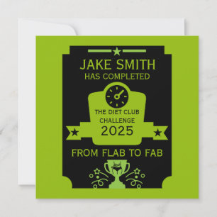 Gewichtsverlust Gratulation Karte